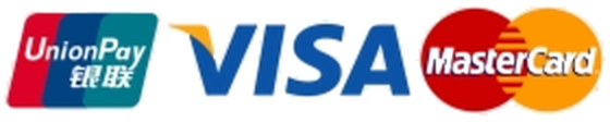 Visa, MasterCard, UnionPay